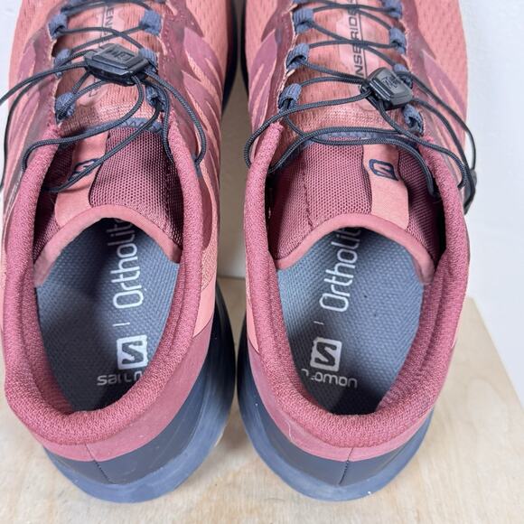 Salomon Women's Athletic Shoes in Burgundy and Navy - Picture 7 of 8